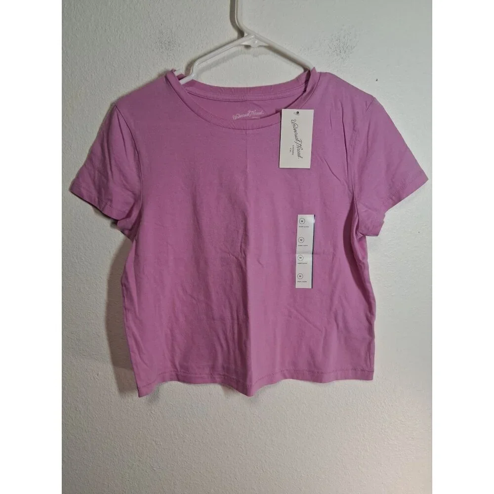 NWT Bundle Universal Thread T-Shirts Short Sleeve Sz Medium Pink Black MSRP $20 - Picture 2 of 11